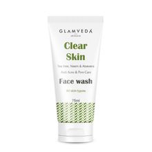 Glamveda Clear Skin Tea Tree, Neem & Aloe Anti Acne Face Was...