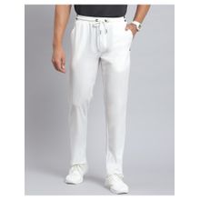 Rock.it White Solid Trackpant