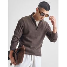 HIGHLANDER Men High Neck Acrylic Pullover Sweater