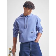 HIGHLANDER Mens Purple Drop Shoulder Oversized Hoodie