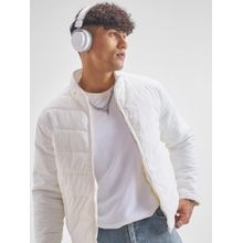 HIGHLANDER Mens White Puffer Jacket