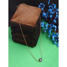Jewelz Gold-Plated Chain with Evil Eye Pendant for Girls and Women