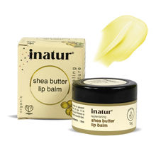 inatur Shea Butter Lip Balm, Nourishing Lip Care with Candelilla Wax & Avocado Oil, Kids Safe