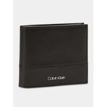 Calvin Klein Solid Brown Leather Bi-Fold Wallet