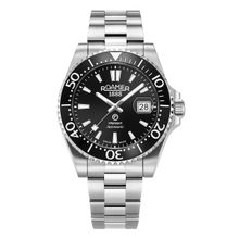 Roamer Premier Mechanical Automatic Black Sunray Round Dial Mens Watch - 986983 41 85 20 (M)