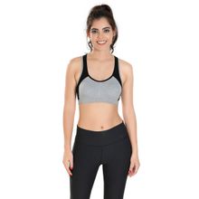 Bralux T Back Sports Bras For Women With Removable Pads - Black
