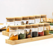 Anko 90Ml Set Of 12 Glass Spice Jars for Kitchen