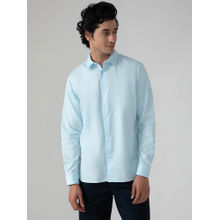 Subtract Cotton Tencel Shirt in Sky Blue - Comfort fit