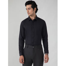 Subtract Cotton Lycra Formal Shirt in Raven Black - Slim Fit