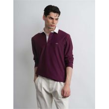 Cove and Lane Rugby Polo T-shirt - Merlot