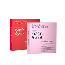 Aroma Magic Pearl Facial Kit & Bridal Glow Single Use Facial Kit Combo
