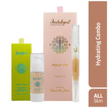 Indulgeo Essentials Hydrating Combo (Aqua Gold Premium Gel Moisturizer + Pout It Lip Oil)