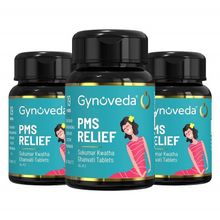 Gynoveda PMS Relief Sukumar Kwatha Ghanvati From Period Cramp & Mood Swings - Pack Of 3