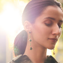 Aulerth Green Rumeli Danglers by JJ Valaya