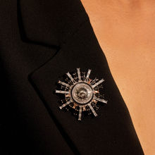 Aulerth Multi-Color Numisma Star Burst Brooch by Shivan & Narresh
