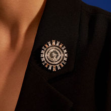Aulerth Multi-Color Numisma Statement Brooch by Shivan & Narresh