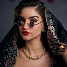 Aulerth Gold Opaline Perla Choker by Ekaya banaras