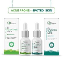 CGG Cosmetics AM/PM Acne Reduction Combo - 2% Niacinamide & 2% Salicylic Acid Face Serum