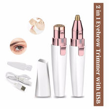 SEMINO 2 In 1 Painless Face Eyebrow Trimmer Rechargeable With Usb