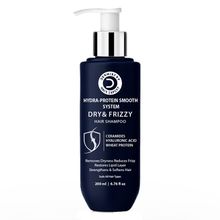 Dermistry Dry Frizzy Hair Shampoo Ceramides Hyaluronic Acid for Smoothening Hydrating Frizz Control