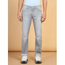 Wrangler Men's Grey Millard Regular Fit Mid Rise Light Fade Jeans