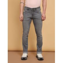 Wrangler Men's Grey Skanders Slim Fit Low Rise Light Fade Jeans