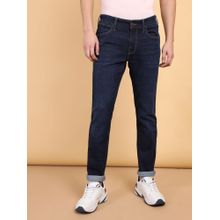 Wrangler Men's Blue Skanders Slim Fit Low Rise Light Fade Jeans