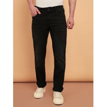 Wrangler Men's Black Regular Fit High Rise Jeans