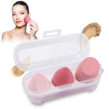 Majestique 3 Piece Beauty Blender Sponge Set, With Case - Color May Vary