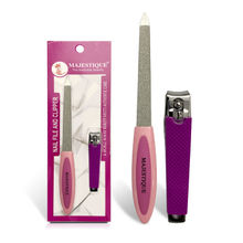 Majestique Nail File And Clipper Set - Colour May Vary