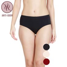 Nykd by Nykaa Women Hipster NYP033 Black Nude Maroon (Pack of 3)