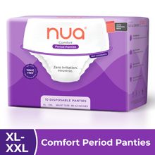 Nua Comfort Period Panties (XL-XXL) - Pack of 10 - Disposable
