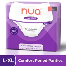 Nua Comfort Period Panties (L-XL) - Pack of 5 - Disposable