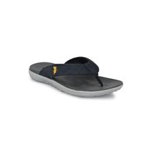 Hitz Men's Blue Fabric Casual Daily Wear Slippers