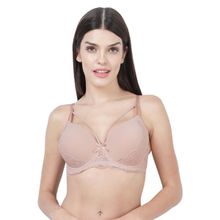 Shyaway Women Orchid Tint Strappy Neckline Padded Wired Bra
