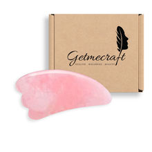 Getmecraft Rose Quartz Wing Shaped Gua Sha Facial Tool