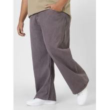 Urbano Plus Mens Purple Loose Fit Washed Jeans