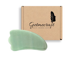 Getmecraft Green Jade Wing Shape Gua Sha Facial Massage Tool