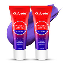 Colgate Visible White Purple Toothpaste for Color-Corrects Yellow Tones Saver Pack