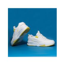 JQR SIGNATURE White And Yellow Men Sneakers