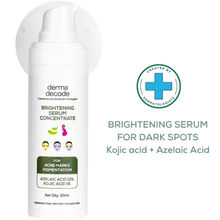 Derma Decode 1% Kojic Acid 10% Azelaic Acid Brightening Face Serum For Dark Spots And Pigmentation