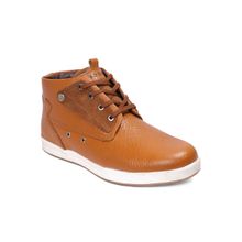 Red Chief Tan Flat Boots Leather Casual Shoes