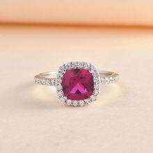 Ornate Jewels Princess Red Ruby Ring With Ad