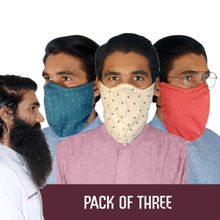 The Cover Up Project Cotton Reusable Face Mask For The Bearded Men (Bindu Re Bindu, Comet & Paaduks)