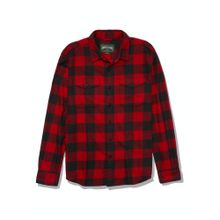 American Eagle Men Red Super Soft Plaid Flannel Shirt