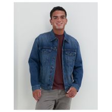 American Eagle Mens Blue Denim Trucker Jacket