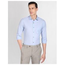 Arrow Men Light Blue Regular Weave Cotton Formal Shirt
