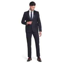 Arrow Blue Shawl Collar Outline Check Two Piece Suit (Set of 2)