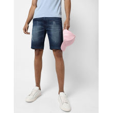 CAHOOT Mens Classic Blue Medium Washed Regular Fit Denim Shorts