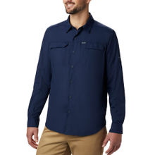 Columbia Mens Navy Omni-Wick Silver Ridge2.0 Long Sleeve Shirt